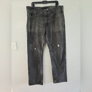 Rocawear Jeans Mens 38 Distressed Gray Vintage Y2K Baggy Classic Fit Denim